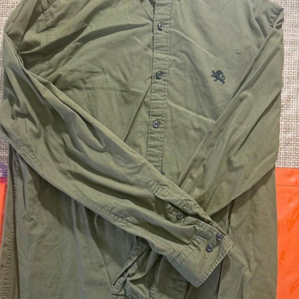 Express Men's Green Shirt sz L